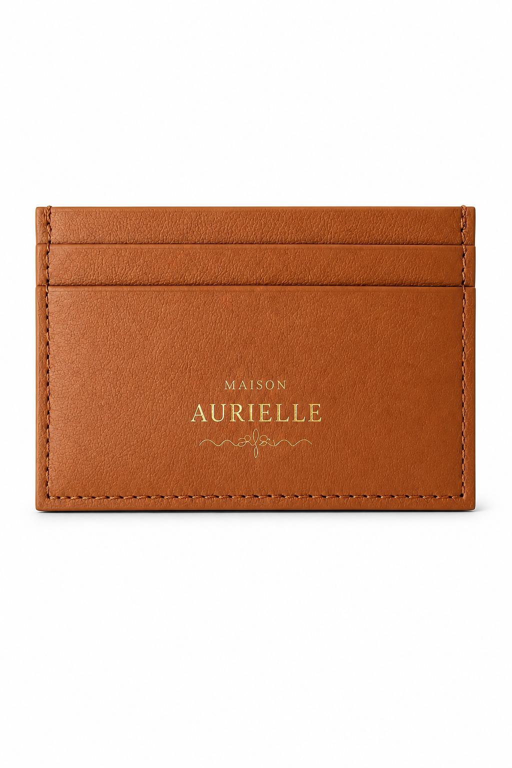 Épure Amber Clay Maison Aurielle portacard in pelle